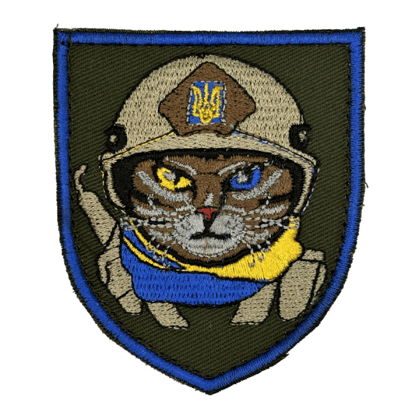 Кіт вояка. Нарукавний шеврон Прикол