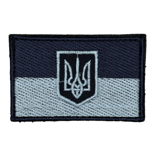Україна + тризуб. Шеврон прапорець